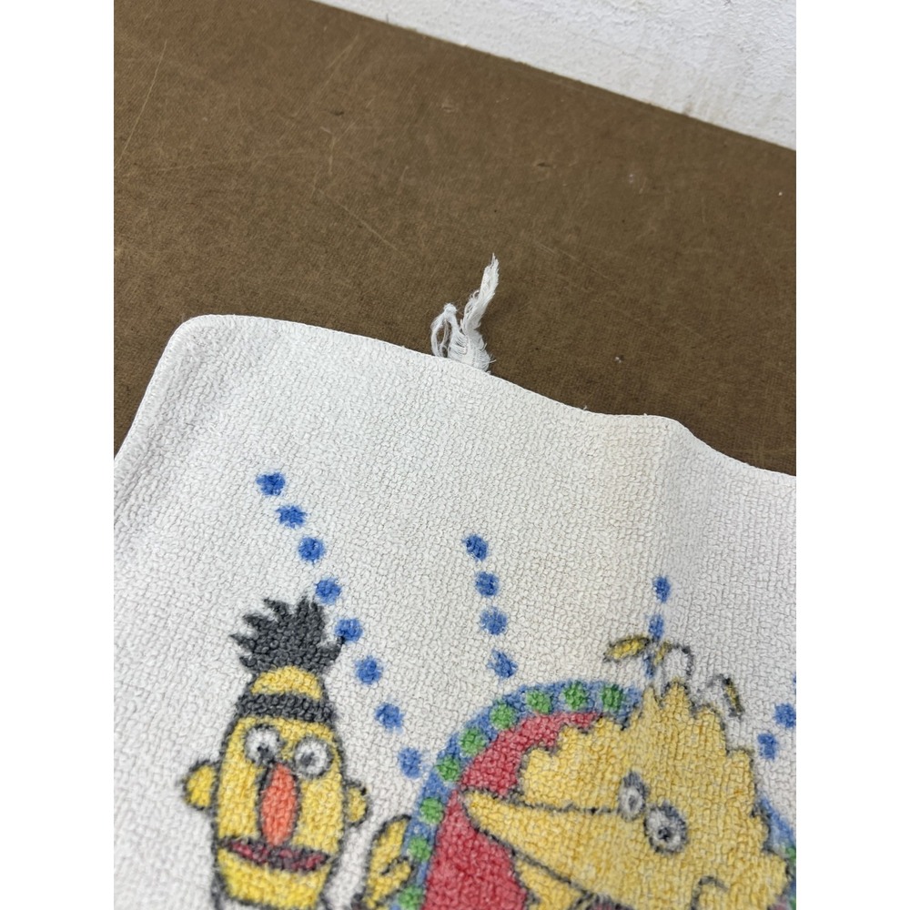 Vintage Cannon Sesame Street Big Bird Ernie Bert Bath Towel & Washcloth Set 100% - Picture 12 of 12